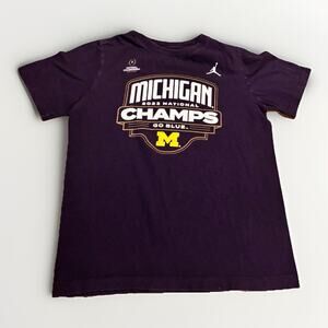 Nike Michigan Wolverines 2023 National Champs T-Shirt Women’s L Jordan